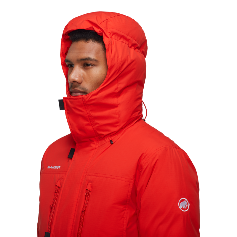 Mammut Men's Arctic IN Hooded Parka in Red-4