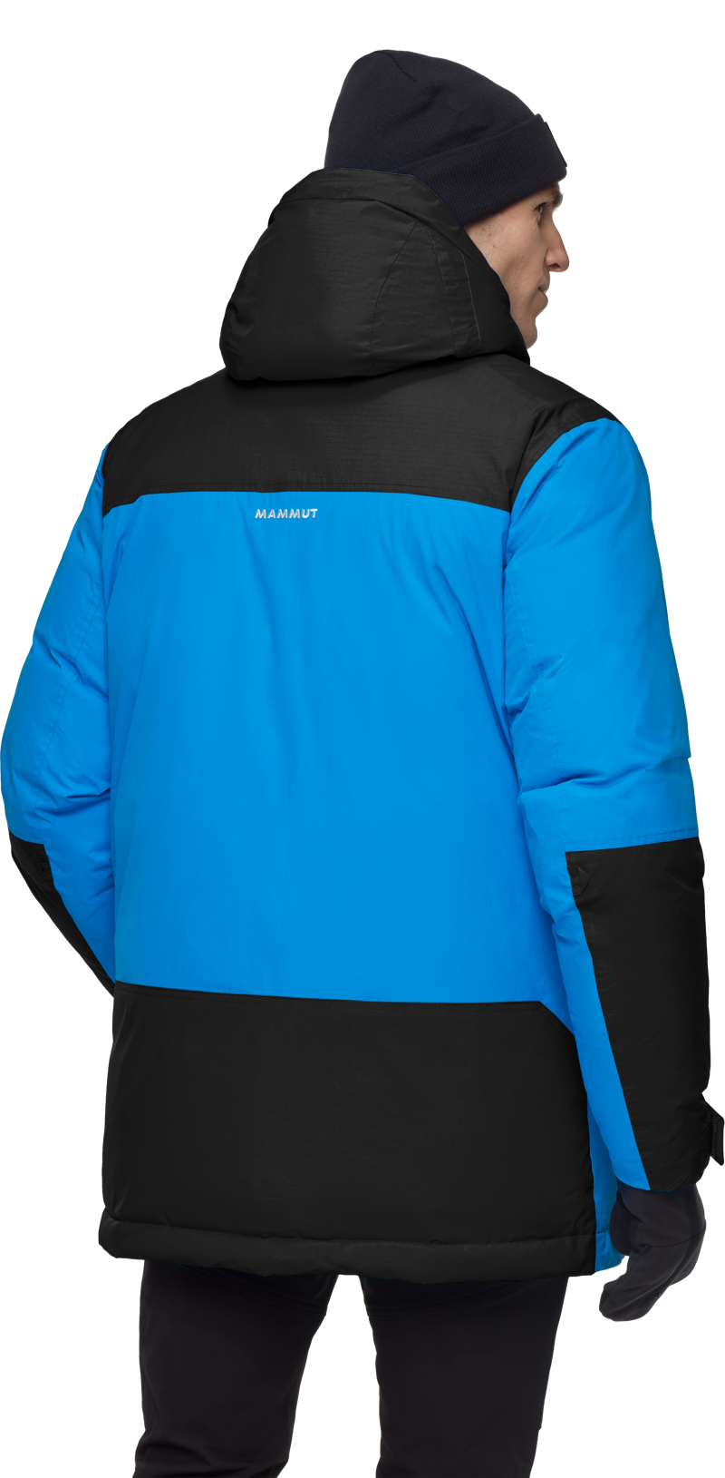 Mammut Men's Arctic IN Hooded Parka in Glacier Blue/Black-3