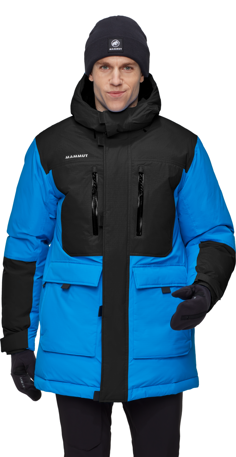 Mammut Men's Arctic IN Hooded Parka in Glacier Blue/Black-1