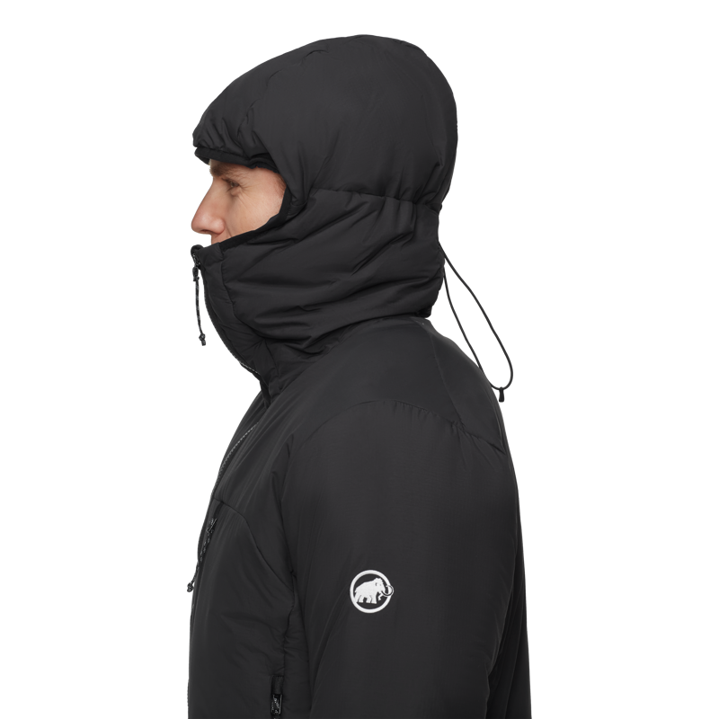 Mammut Men's Rime Pro Belay IN Hooded Jacket in Black-4