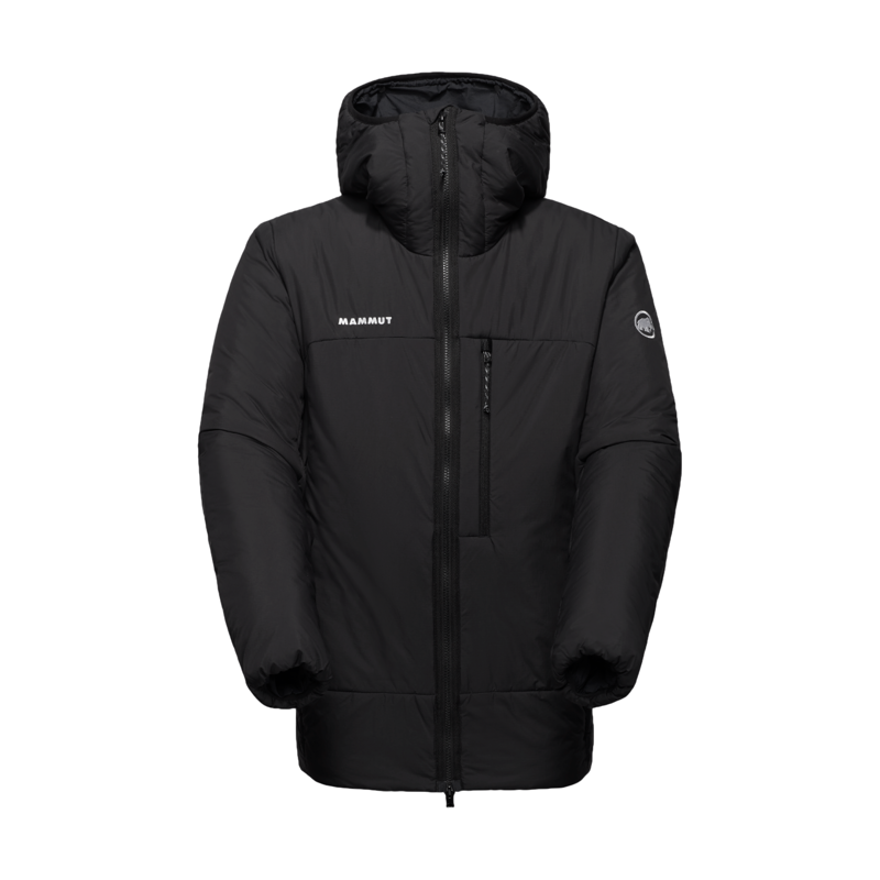 Mammut Men's Rime Pro Belay IN Hooded Jacket in Black