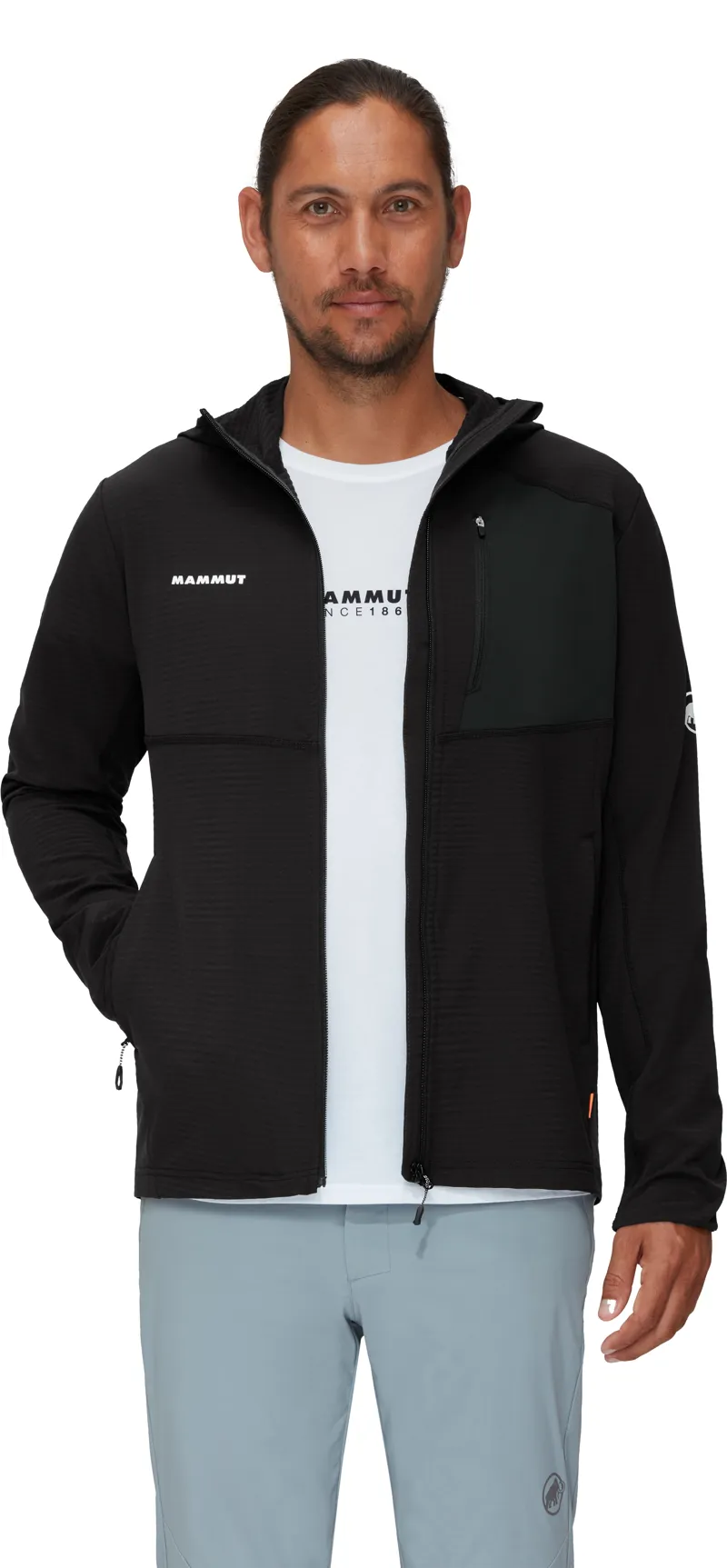 Mammut Madris Light ML Hooded Jacket in Black-2
