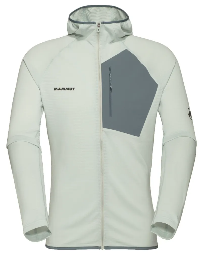 Mammut Men's Aenergy Light ML Hooded Jacket in Silver Sage/Strata
