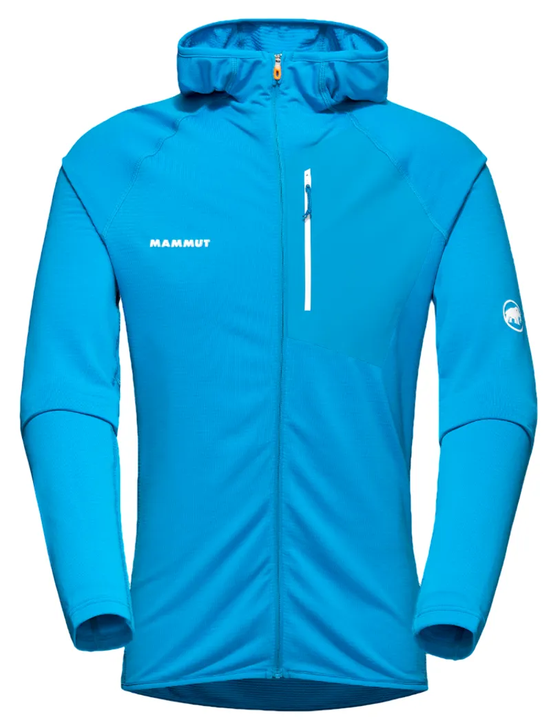 Mammut Men's Aenergy Light ML Hooded Jacket in Glacier Blue