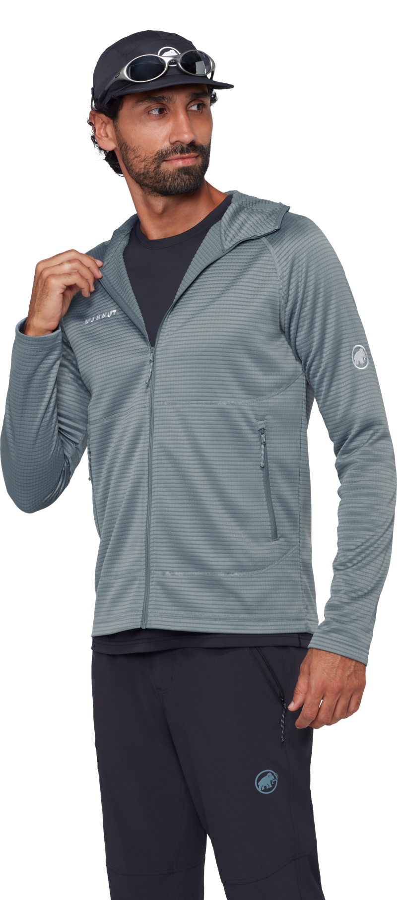 Mammut Men's Crag ML Hooded Jacket in Strata-1