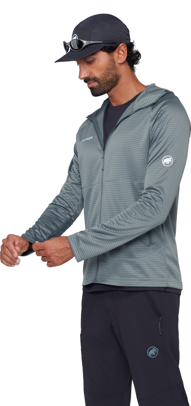 Mammut Men's Crag ML Hooded Jacket in Strata-2