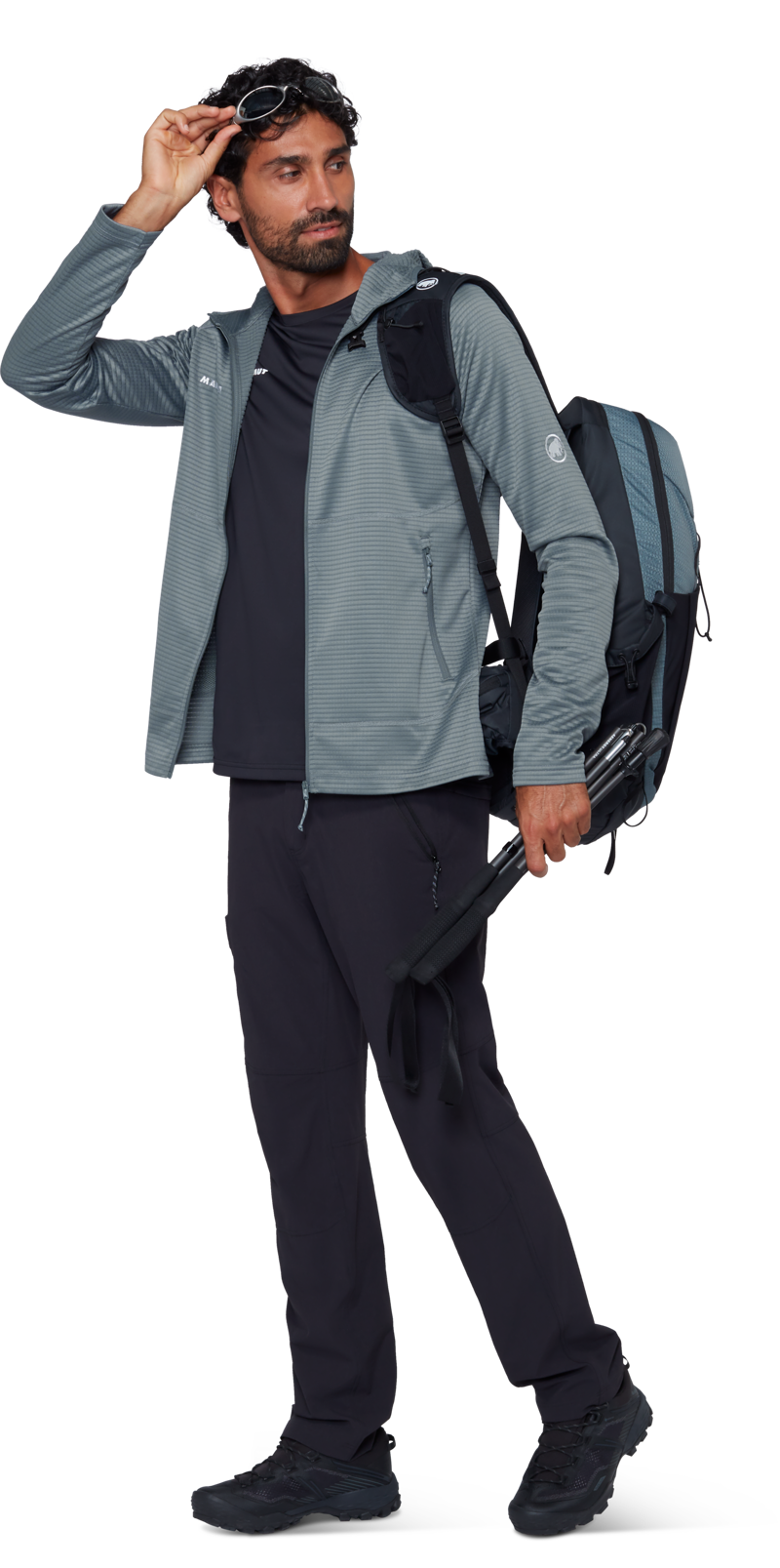 Mammut Men's Crag ML Hooded Jacket in Strata-4