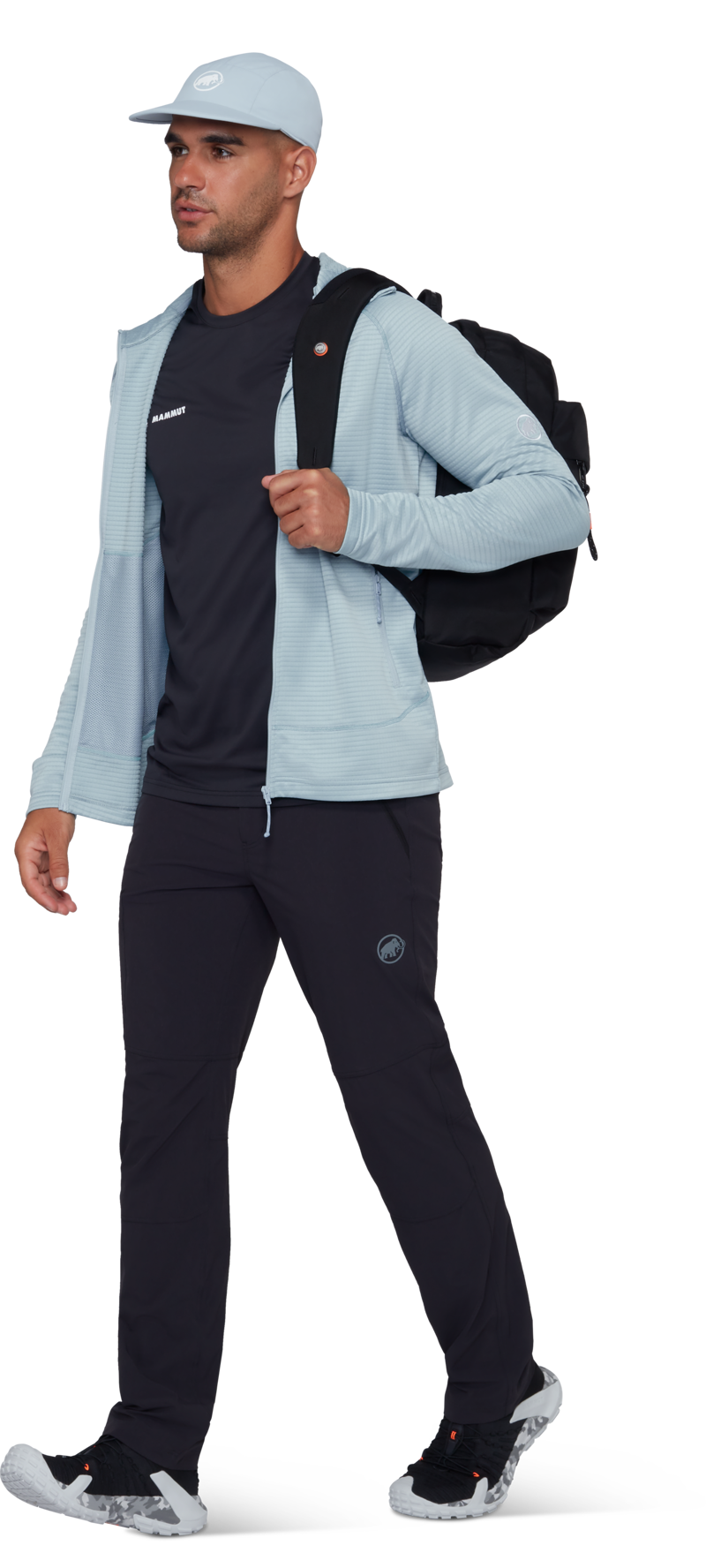 Mammut Men's Crag ML Hooded Jacket in Nebla-5