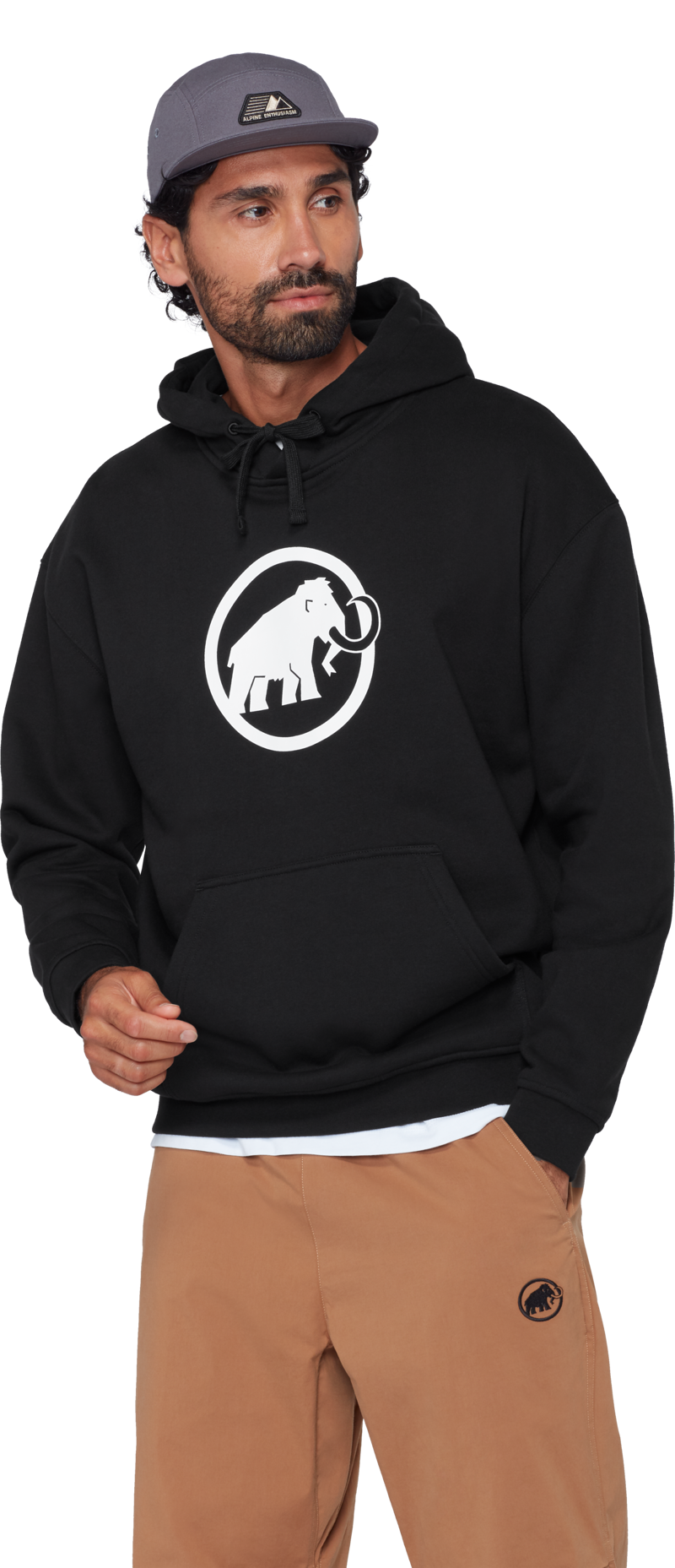 Mammut Men's Classic Base ML Hoody in Black-1