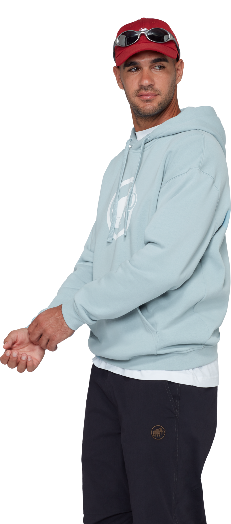 Mammut Men's Classic Base ML Hoody in Nebla-3