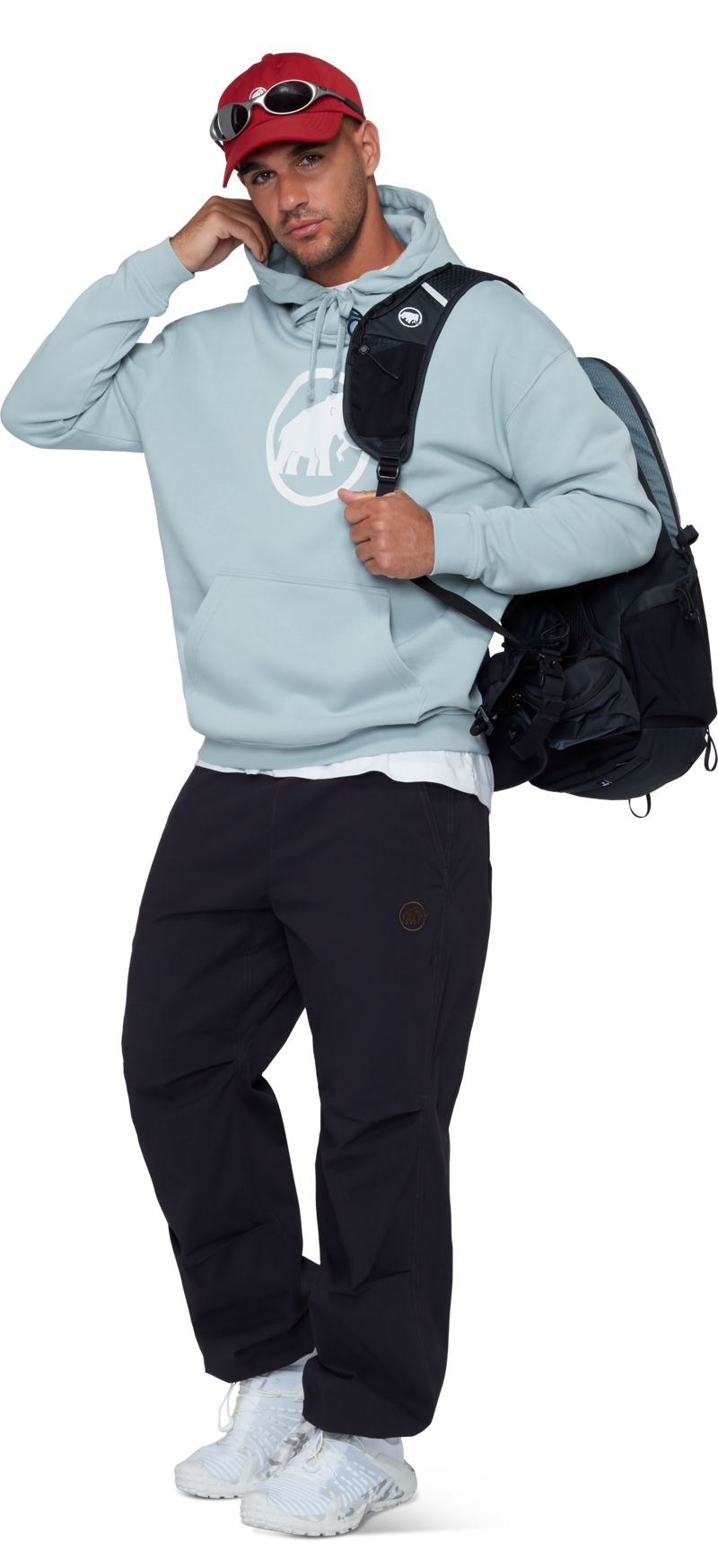 Mammut Men's Classic Base ML Hoody in Nebla-5