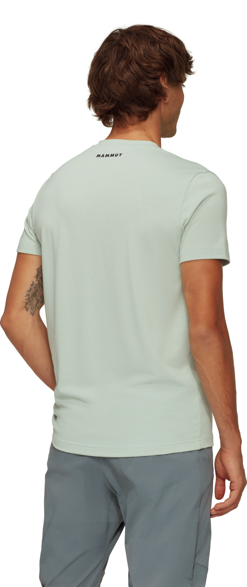 Mammut Men's Trovat Logo T-Shirt in Silver Sage-2