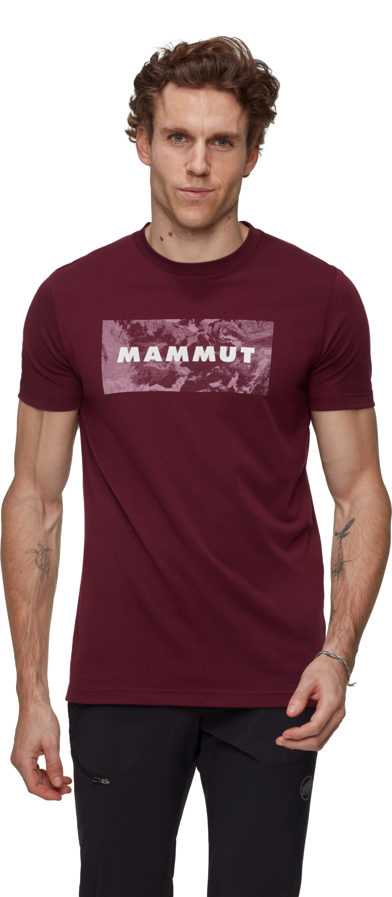 Mammut Men's Trovat Logo T-Shirt in Vin-2