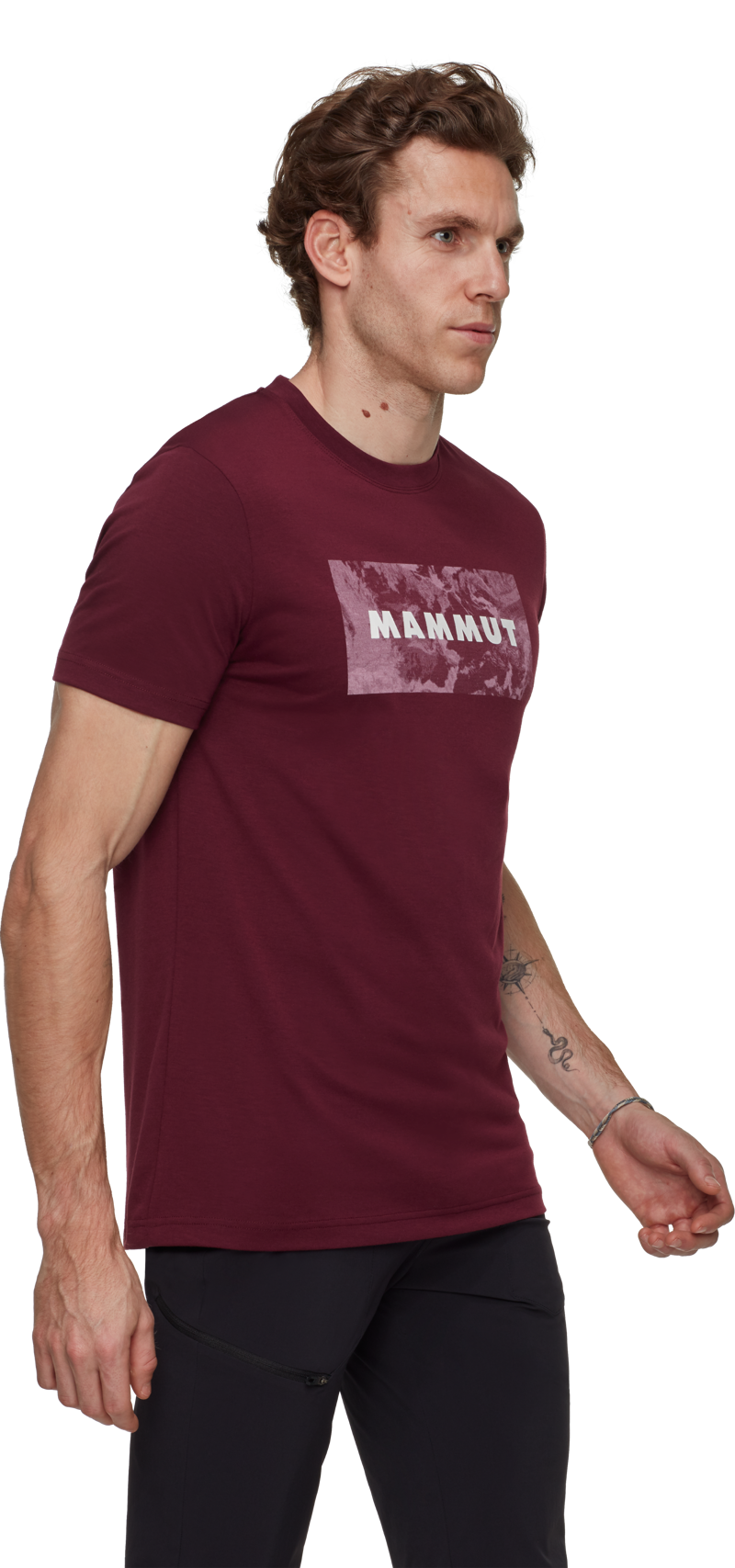 Mammut Men's Trovat Logo T-Shirt in Vin-1