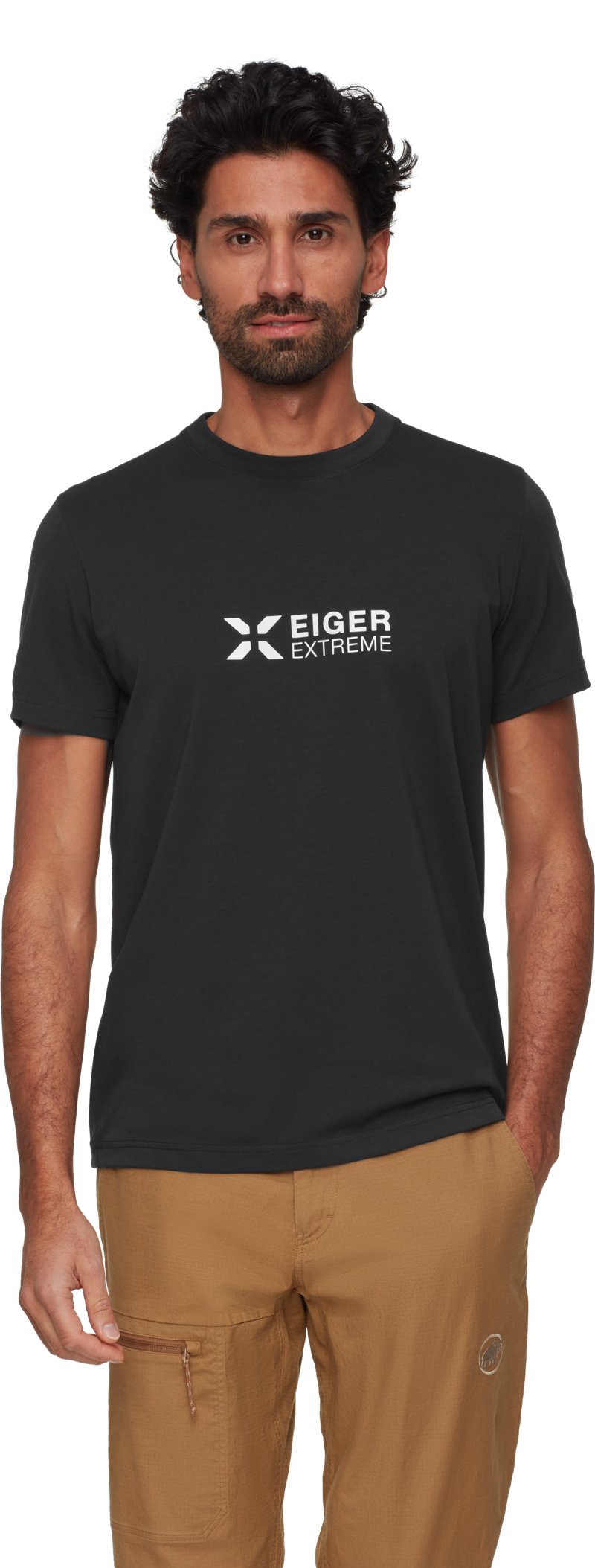Mammut Men's Eiger Logo T-Shirt in Black-2