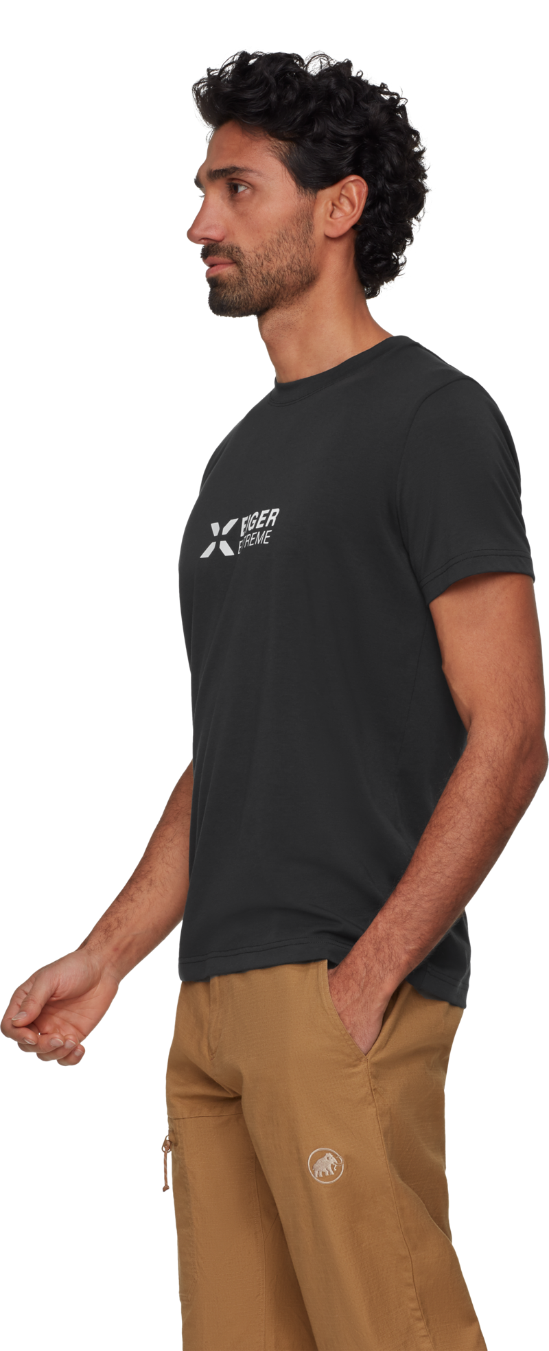 Mammut Men's Eiger Logo T-Shirt in Black-3