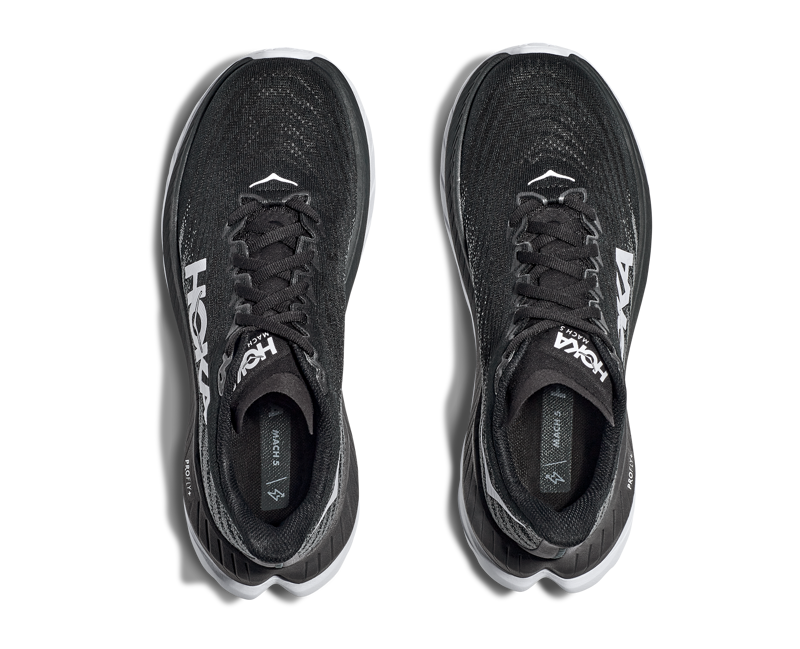 Hoka Men's Mach 5 Shoes in Black/Castlerock-1