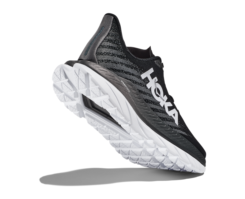 Hoka Men's Mach 5 Shoes in Black/Castlerock-3