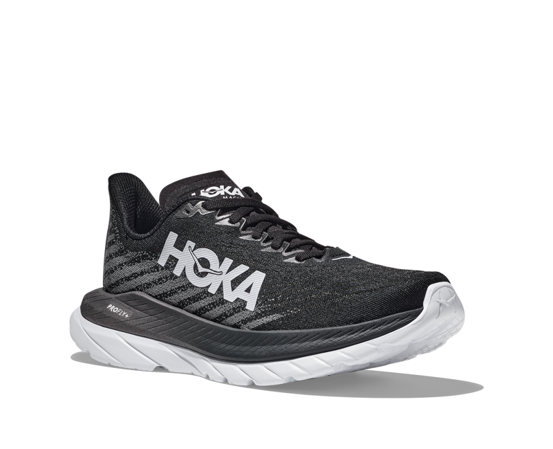 Hoka Men's Mach 5 Shoes in Black/Castlerock-5
