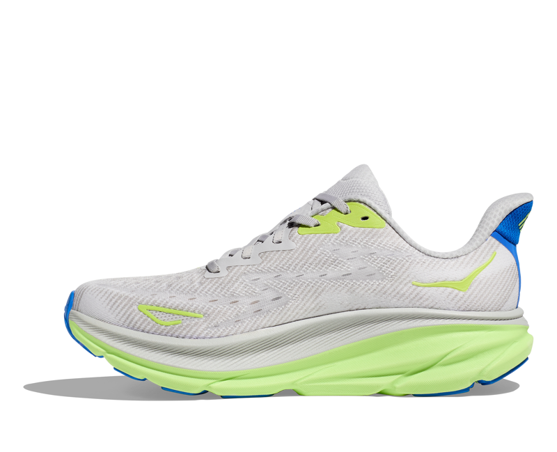 Hoka Men's Clifton 9 in Stardust/Electric Cobalt-1