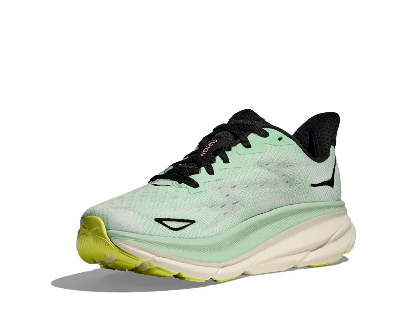 Hoka Women's Clifton 9 in Mint Fluorite/Snow Melt-4