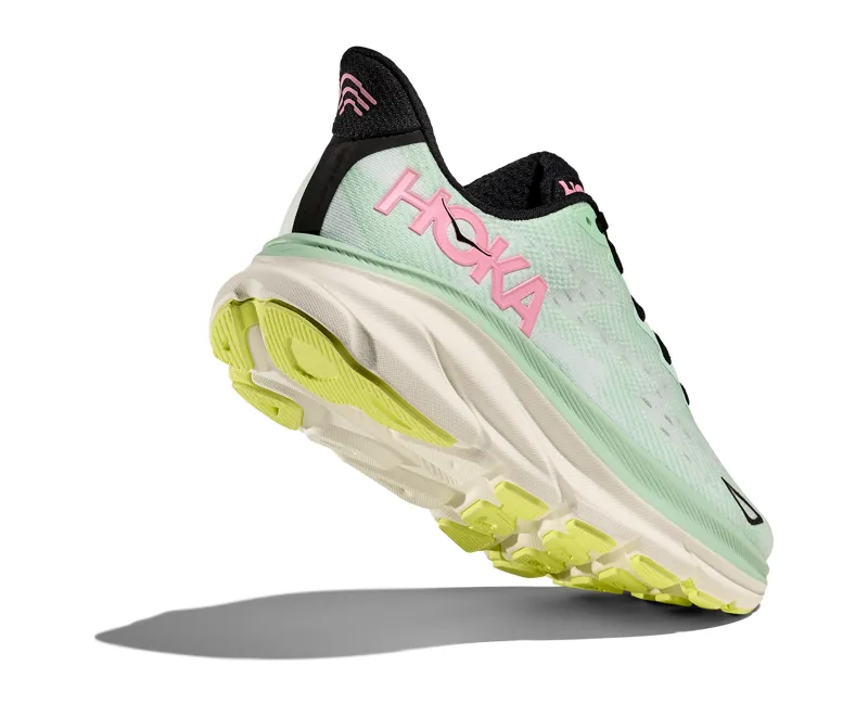 Hoka Women's Clifton 9 in Mint Fluorite/Snow Melt-2