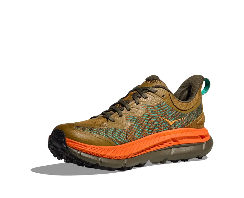Hoka Men's Mafate Speed 4 in Antique Olive/Squash-2