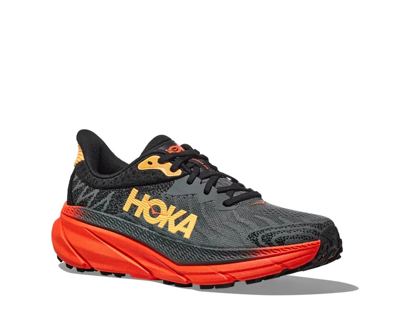 Hoka Men's Challenger Atr 7 in Castlerock/Flame-3