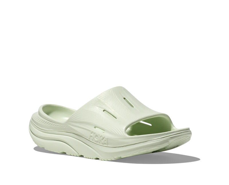 Hoka Ora Recovery Slide 3 in Sea Glass-2