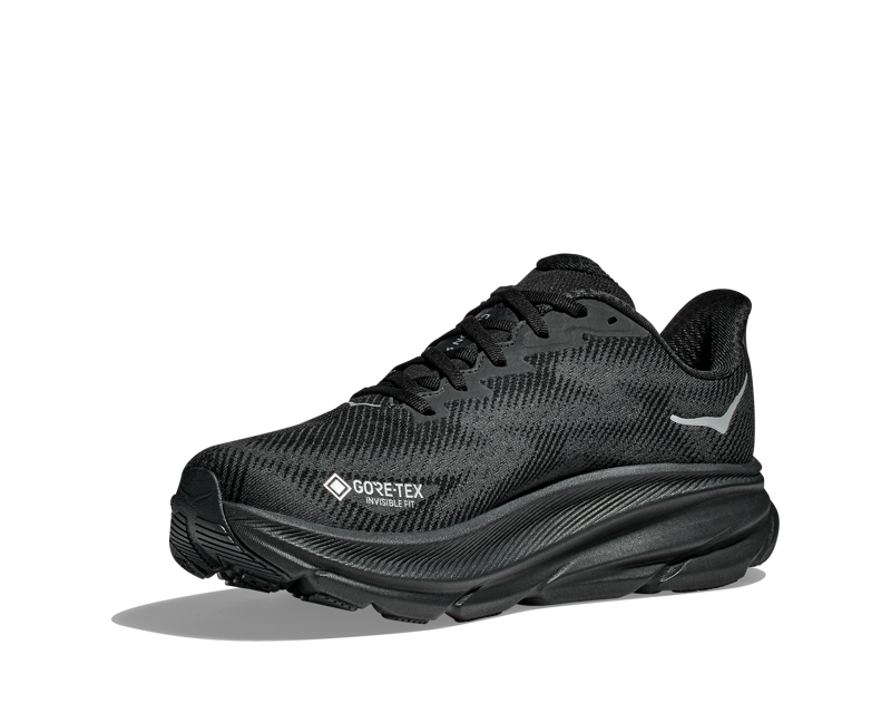 Hoka Men's Clifton 9 GTX in Black-2
