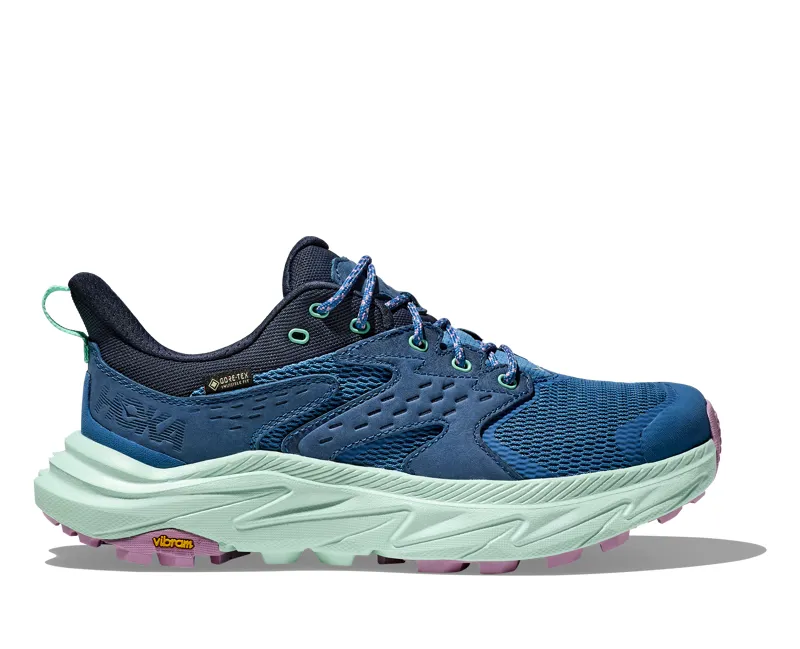 Hoka Women's Anacapa 2 Low Gore-Tex in Foggy Night/Aqua Breeze