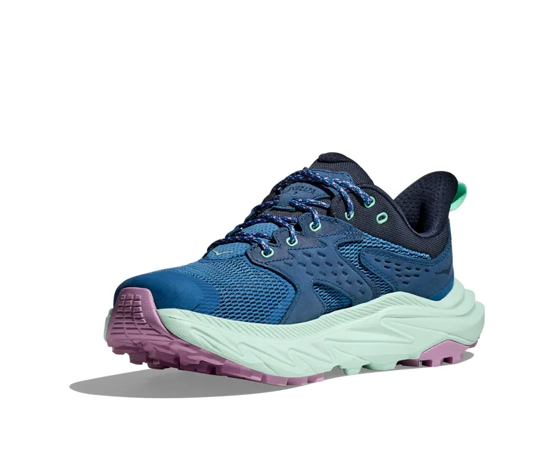 Hoka Women's Anacapa 2 Low Gore-Tex in Foggy Night/Aqua Breeze-6