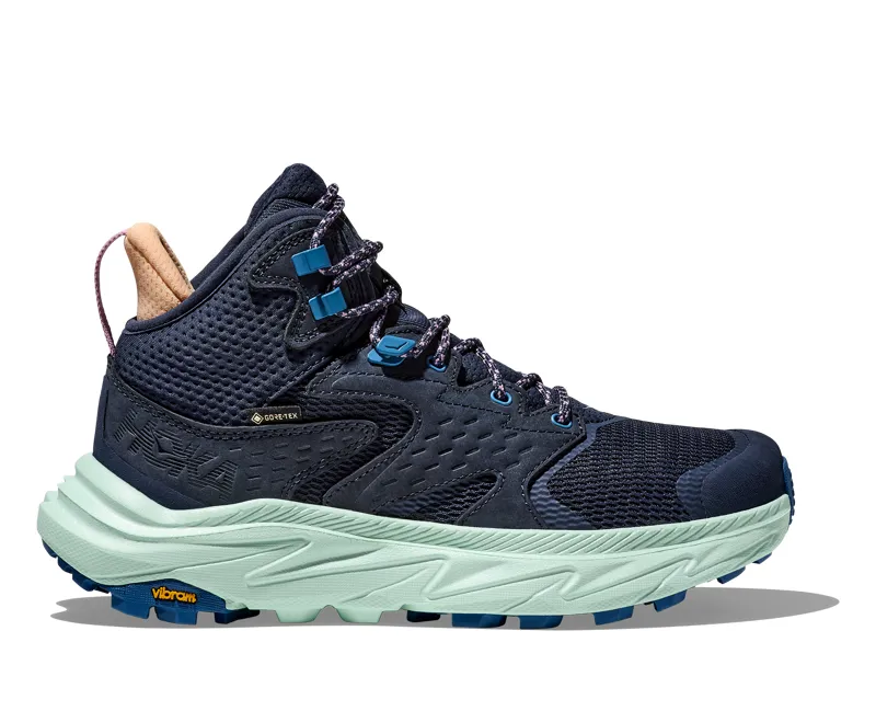 Hoka Women's Anacapa 2 Mid Gore-Tex in Varsity Navy/Aqua Breeze