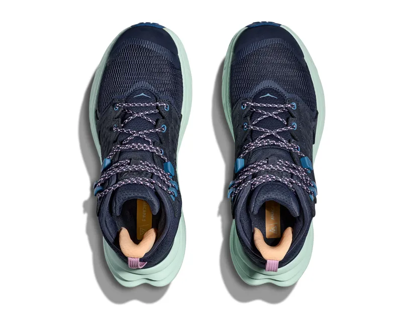 Hoka Women's Anacapa 2 Mid Gore-Tex in Varsity Navy/Aqua Breeze-4