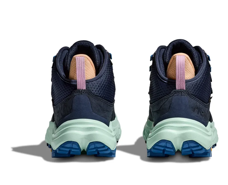 Hoka Women's Anacapa 2 Mid Gore-Tex in Varsity Navy/Aqua Breeze-2