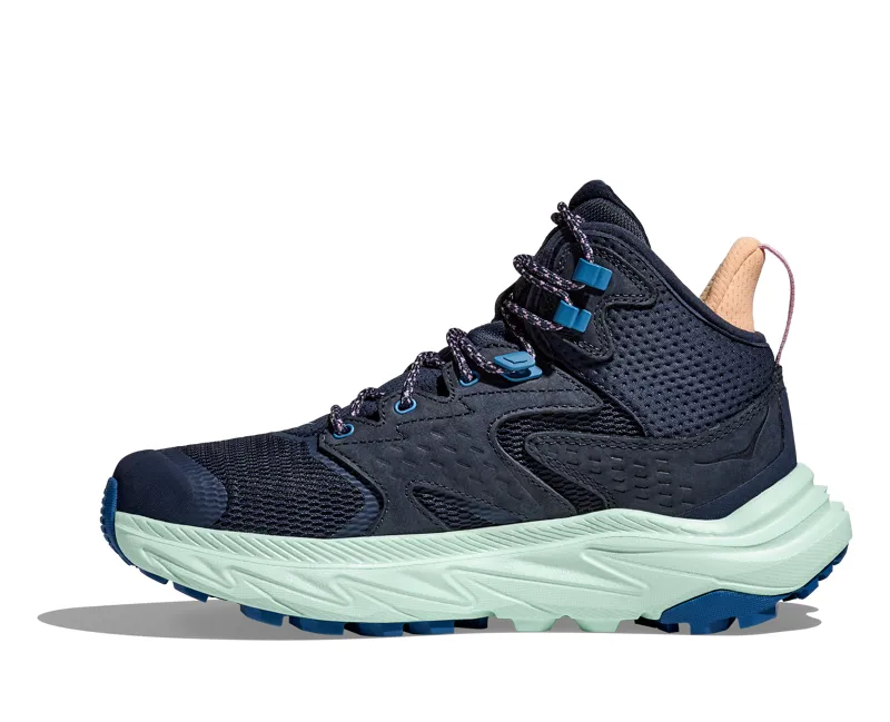 Hoka Women's Anacapa 2 Mid Gore-Tex in Varsity Navy/Aqua Breeze-6
