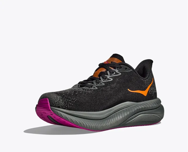 Hoka Women's Mach 6 in Black/Fuchsia-2