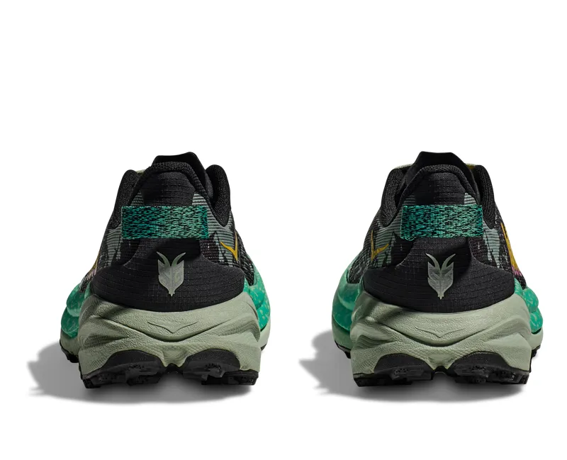 Hoka Women's Speedgoat 6 in Black/Aloe Vera-3