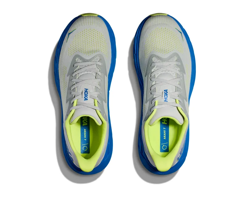 Hoka Men's Arahi 7 in Stardust/Electric Cobalt-5