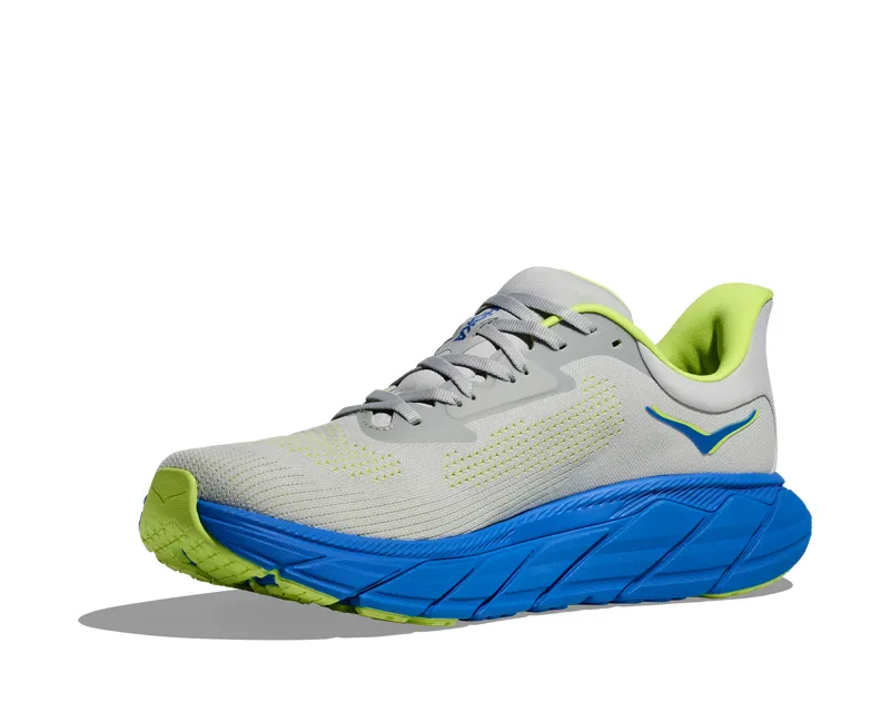 Hoka Men's Arahi 7 in Stardust/Electric Cobalt-6