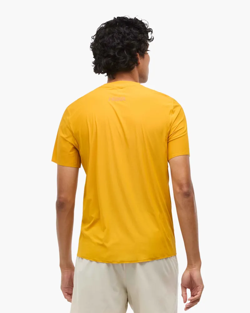 Hoka Men's Airolite Run Tee in Varsity Yellow-2