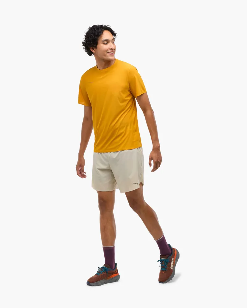 Hoka Men's Airolite Run Tee in Varsity Yellow-1