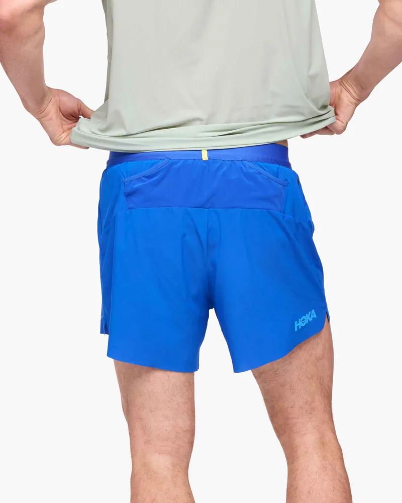 Hoka Men's Glide 5 inch Shorts W/Brief in Ultramarine-1