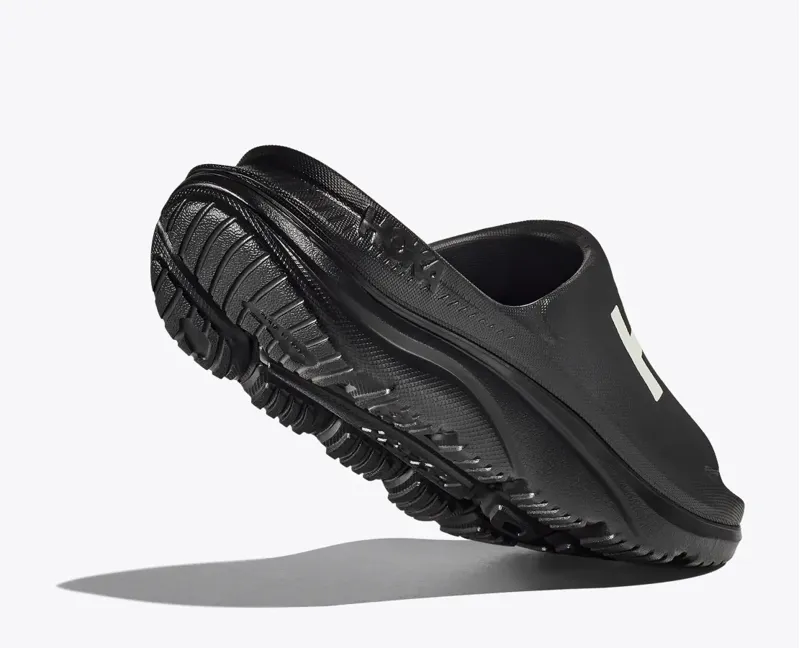 Hoka Ora Athletic Slide in Black/White-3