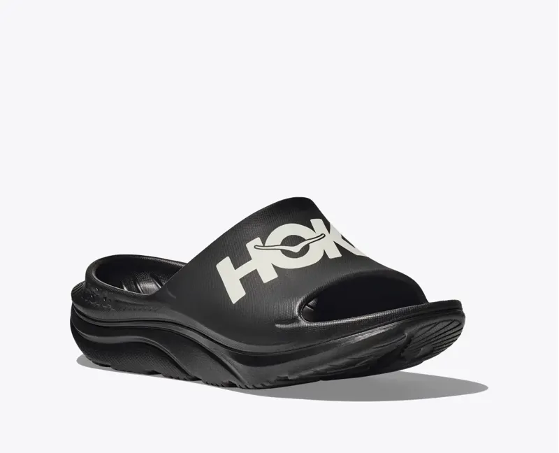 Hoka Ora Athletic Slide in Black/White-5