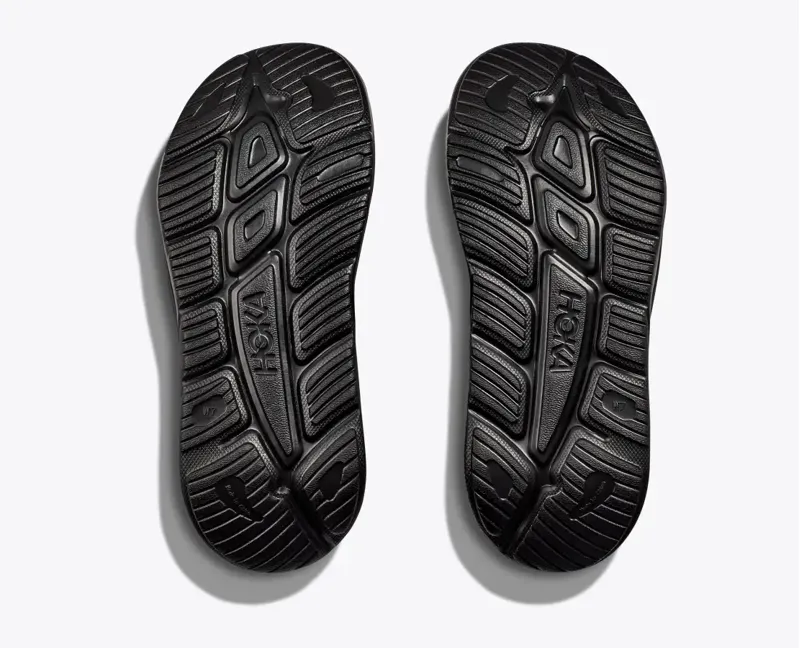 Hoka Ora Athletic Slide in Black/White-6