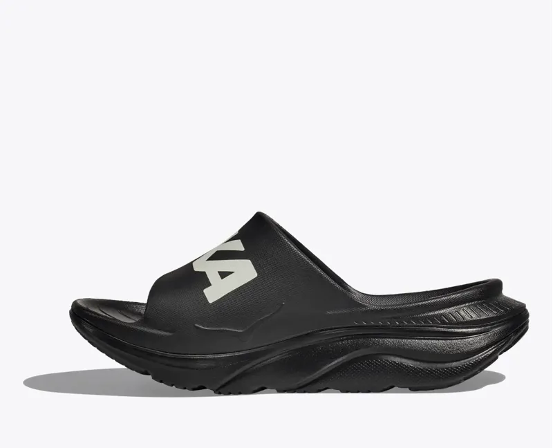 Hoka Ora Athletic Slide in Black/White-7
