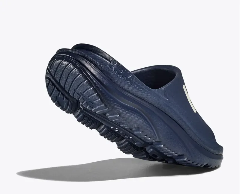 Hoka Ora Athletic Slide in Varsity Navy/White-3