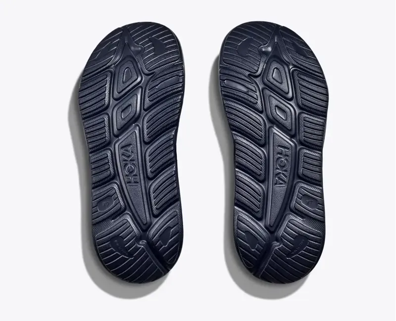 Hoka Ora Athletic Slide in Varsity Navy/White-6