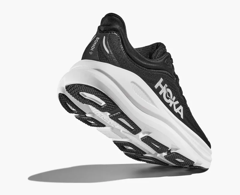 Hoka Men's Bondi 9 Wide in Black/White-4